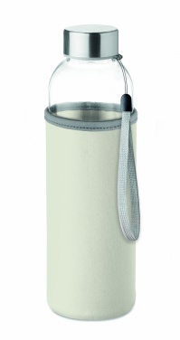 Logo trade promotional gift photo of: Glass bottle in pouch 500ml