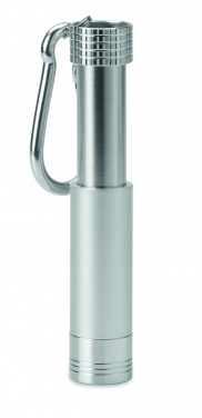 Logo trade promotional giveaways picture of: Aluminium/ABS LED key ring Aizkraukle