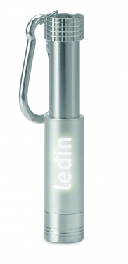 Logotrade promotional product image of: Aluminium/ABS LED key ring Aizkraukle