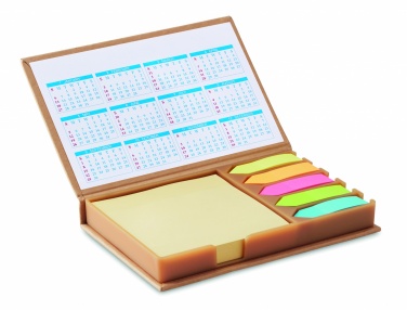 Logo trade promotional products image of: Desk memo set with calendar