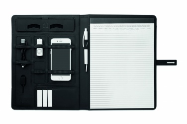 Logo trade corporate gifts image of: A4 folder w/wireless charger5W