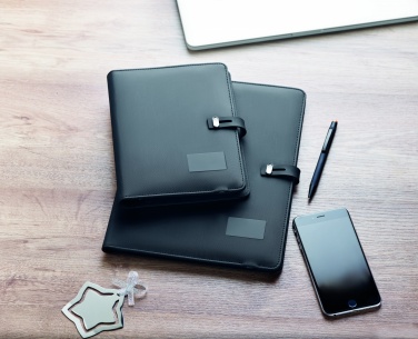 Logo trade promotional gifts picture of: A4 folder w/wireless charger5W