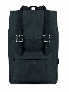 Logo trade promotional gifts image of: Backpack in 600D polyester