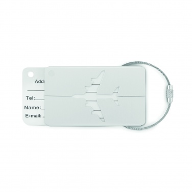 Logo trade promotional giveaways picture of: Aluminium luggage tag