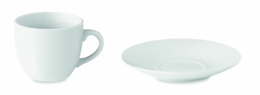 Logo trade promotional giveaway photo of: Espresso cup and saucer 80 ml