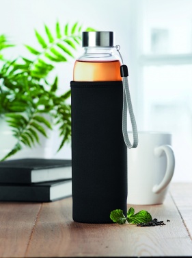 Logo trade promotional merchandise photo of: Single wall glass bottle 500ml