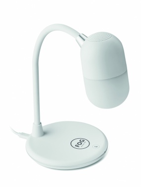 Logo trade advertising products picture of: Wireless charging lamp speaker