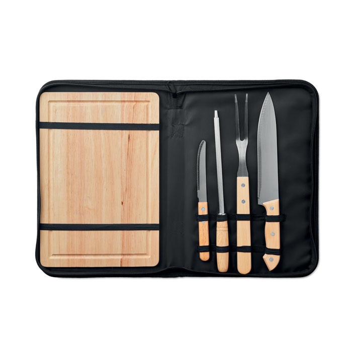 Logotrade advertising products photo of: Set of 4 BBQ Grilling accessori