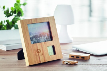 Logo trade promotional item photo of: Photo frame with weather statio