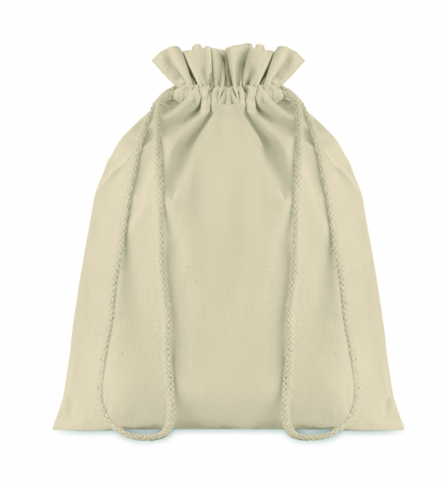 Logo trade promotional merchandise photo of: Medium Cotton draw cord bag