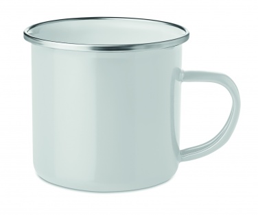 Logo trade advertising products picture of: Metal mug with enamel layer