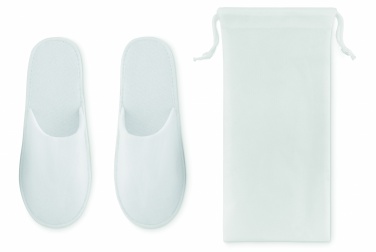 Logo trade promotional merchandise photo of: Pair of slippers in pouch