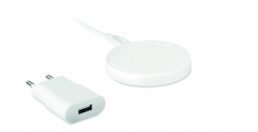 Logo trade promotional merchandise picture of: Wireless charger travel set