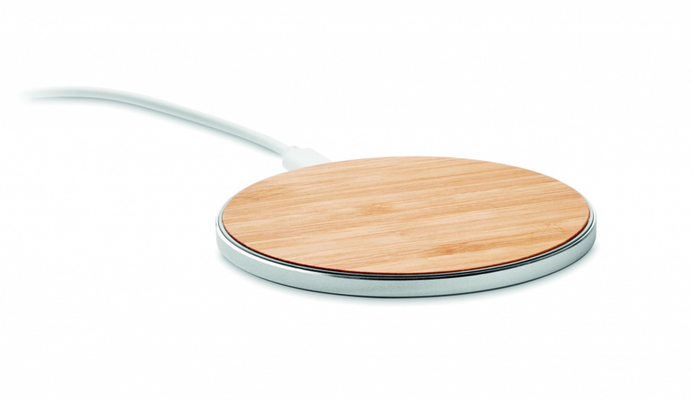 Logotrade advertising product image of: Bamboo wireless charger 10W DESPAD