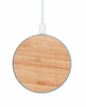 Logotrade advertising products photo of: Bamboo wireless charger 10W DESPAD