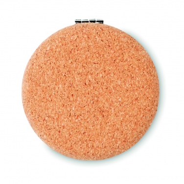 Logo trade promotional giveaways picture of: Pocket mirror with cork cover
