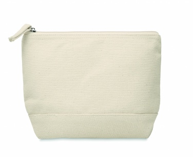Logo trade promotional giveaways picture of: Bicolour cotton cosmetic bag