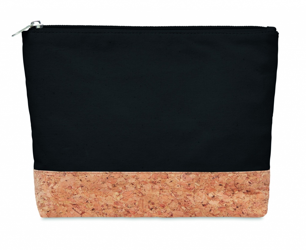 Logo trade business gift photo of: Cork & cotton cosmetic bag