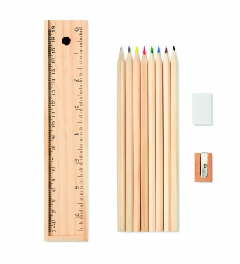 Logotrade promotional giveaway picture of: Stationery set in wooden box