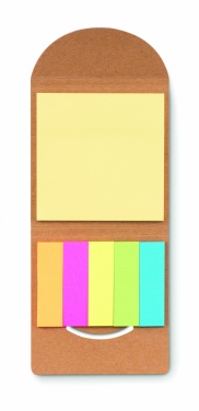 Logotrade advertising products photo of: Cork sticky note memo pad