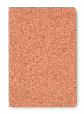 Logo trade promotional merchandise picture of: A5 cork notebook 96 lined