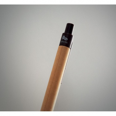 Logotrade advertising product picture of: Push ball pen coffee husk/ABS