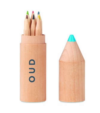 Logo trade promotional products picture of: 6 pencils in wooden box