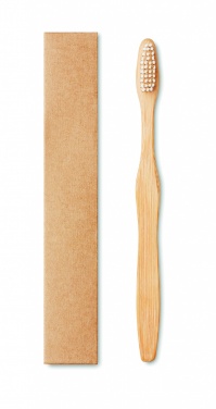 Logotrade promotional gifts photo of: Bamboo toothbrush in Kraft box