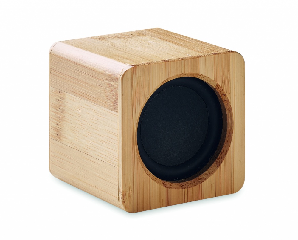 Logo trade promotional gifts picture of: Bamboo wireless speaker