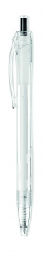 Logo trade business gifts image of: RPET push ball pen