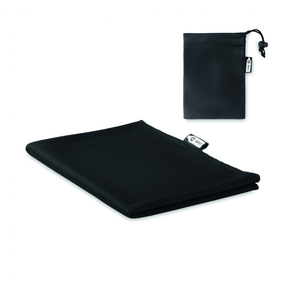 Logotrade advertising product image of: RPET sports towel and pouch
