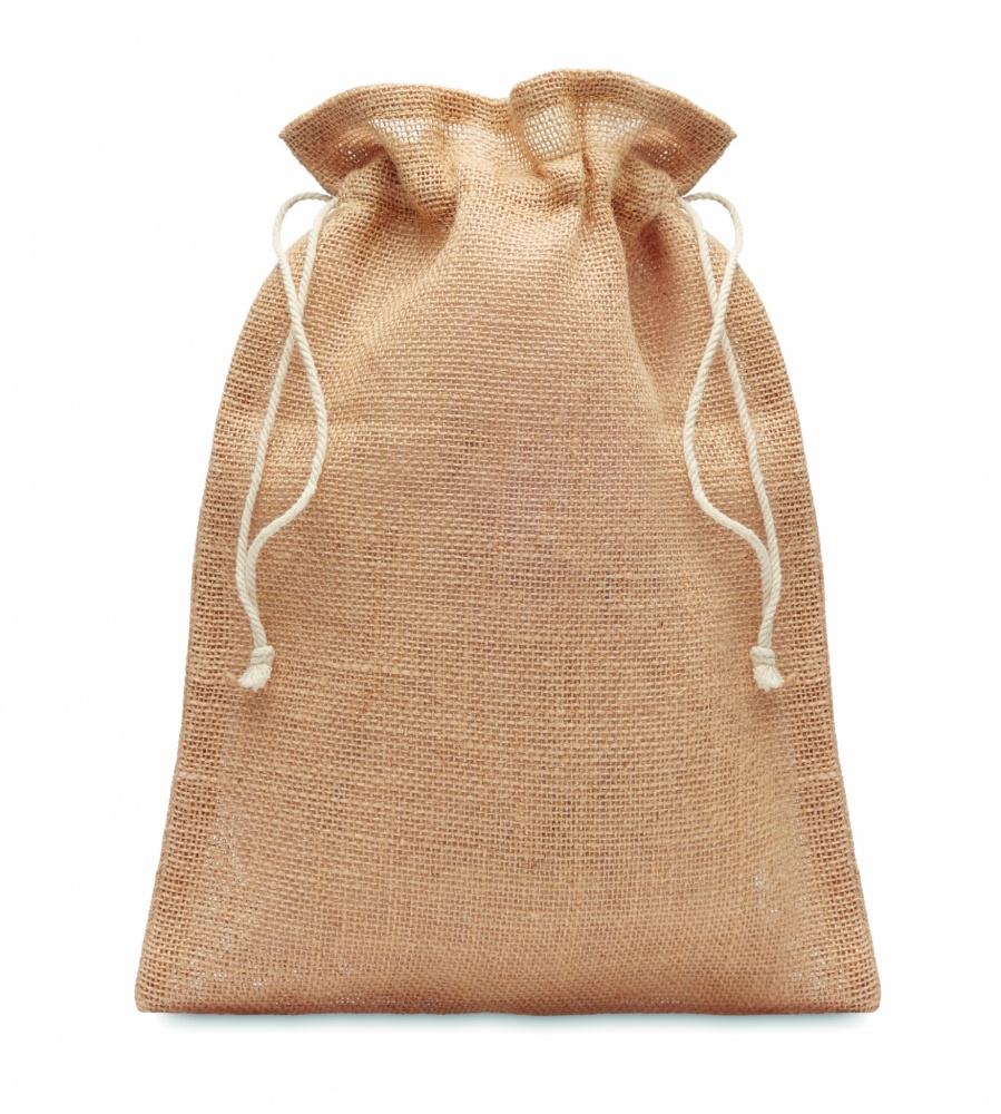 Logotrade promotional item image of: Medium jute gift bag 25 x 32cm