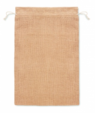 Logo trade corporate gifts image of: Large jute gift bag 30x47 cm