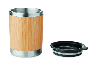 Logo trade promotional merchandise image of: Tumbler in bamboo cover 250ml