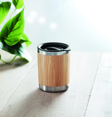 Logotrade promotional gift image of: Tumbler in bamboo cover 250ml