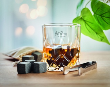 Logo trade promotional giveaways image of: Whisky set in bamboo box