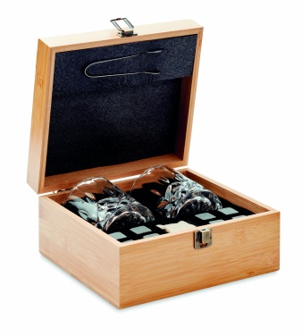 Logotrade promotional item picture of: Whisky set in bamboo box