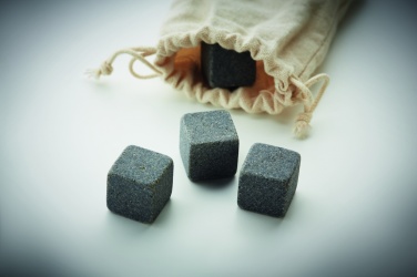 Logotrade advertising product picture of: 4 stone ice cubes in  pouch