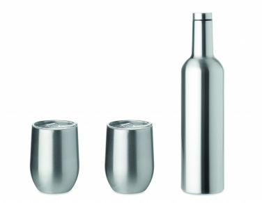 Logo trade promotional gifts picture of: Double walled bottle & mug set