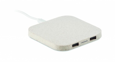 Logotrade promotional giveaway image of: Hub charger wheat straw/ABS 5W