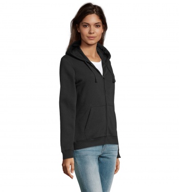 Logotrade promotional merchandise photo of: SPIKE WOMEN ZIP HOOD SWEAT