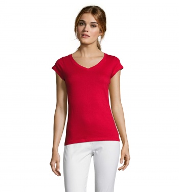 Logo trade corporate gift photo of: MOON WOMEN T-SHIRT 150g