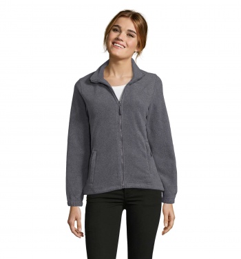 Logo trade promotional merchandise image of: NORTH WOMEN ZIPPED FLEECE