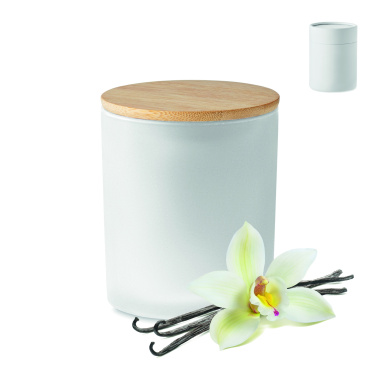 Logo trade corporate gifts picture of: Plant based wax candle 200 gr