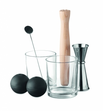 Logo trade business gifts image of: Set of 7 pieces cocktail set