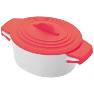 Logo trade corporate gift photo of: Porcelain pot with silicone lid DELHI