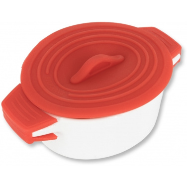 Logo trade promotional item photo of: Porcelain pot with silicone lid DELHI