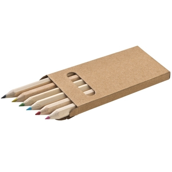 Logotrade promotional products photo of: Wooden crayons MINNIE