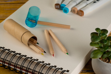 Logo trade promotional gifts image of: Wooden crayons BECKY