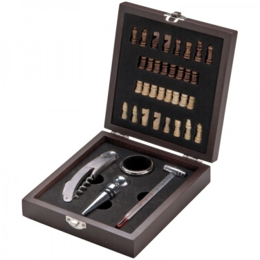 Logotrade promotional products photo of: Chess wine set SAN GIMIGNANO